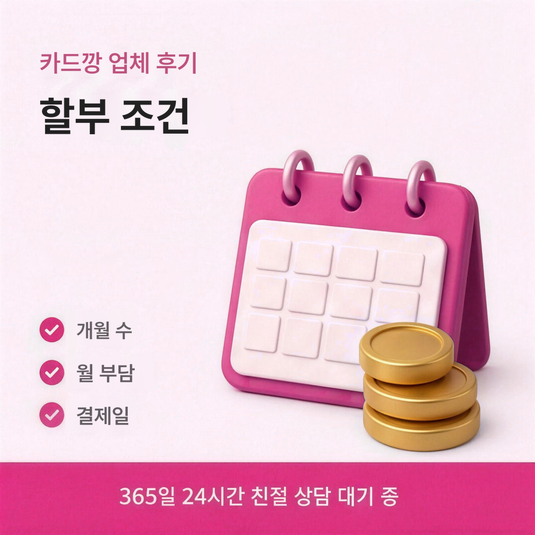 다음머니 카드깡 업체 후기 할부 조건 정리 안내